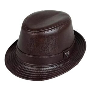 Chapeau En Cuir Trilby