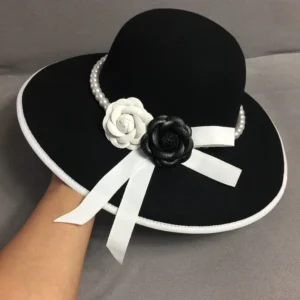 Chapeau Cloche Noir Pour Femme