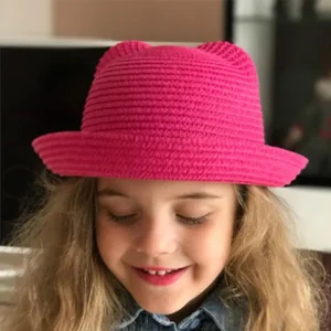 Chapeau Cloche En Paille Pour Enfant