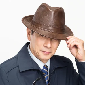 Chapeau En Cuir Pour Homme