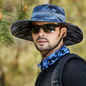 Chapeau Camouflage Large Bord Pour Homme