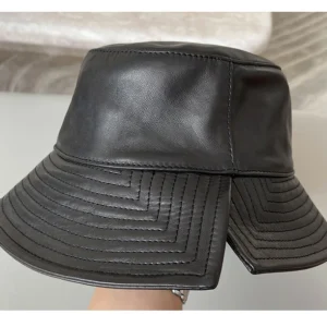 Chapeau Bob En Cuir De Style Coréen