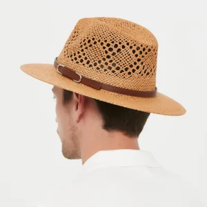 Chapeau Fedora En Paille Pour Homme