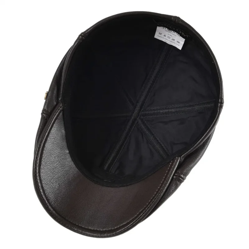 Béret Casquette En Cuir