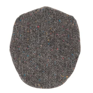 Casquette Plate Tweed Laine Homme