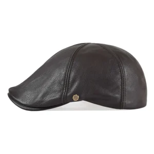 Béret Casquette En Cuir