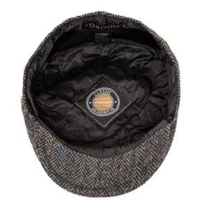 Casquette Plate Tweed Laine Homme