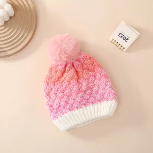 Bonnet Pompon Fille