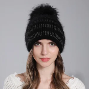 Bonnet Femme Hiver Avec Pompon