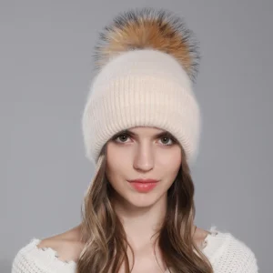 Bonnet Femme Hiver Avec Pompon