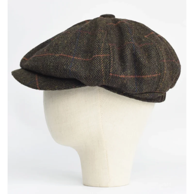 Casquette Gavroche Homme Laine Herringbone