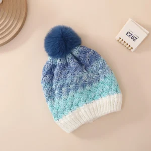 Bonnet Pompon Fille