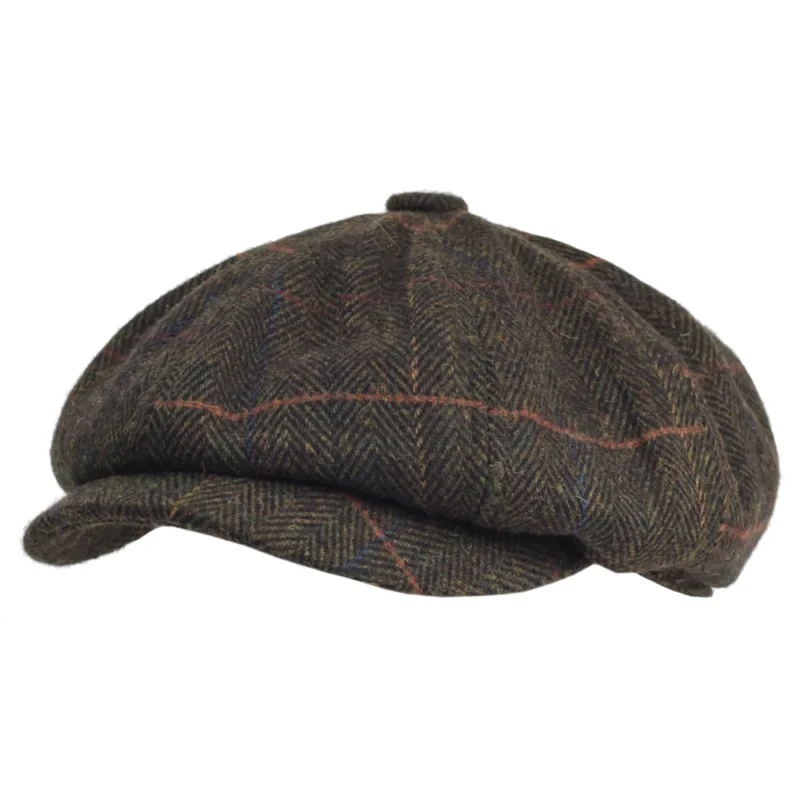 Casquette Gavroche Homme Laine Herringbone