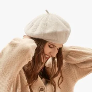 Béret Femme En Laine Tricot