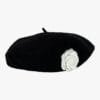 Béret Laine Femme Fleur Décorative