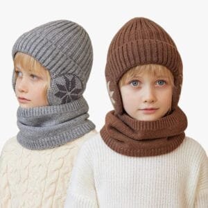 Bonnet Cagoule Enfant Avec Tour De Cou