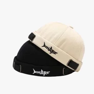 Bonnet Docker Brodé Ajustable Shark