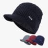 Bonnet Doublé En Fourrure Avec Visière