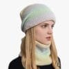Bonnet Femme Tricoté Dégradé Avec Snood