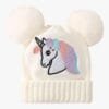 Bonnet Licorne Fille Double Pompon