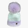 Bonnet Pompon Fourrure Laine Pastel