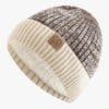 Bonnet Ski Bicolore Doublé Fourrure