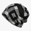Bonnet Slouchy à Motifs Géométriques