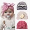 Bonnet Turban Tricoté Bébé Fille