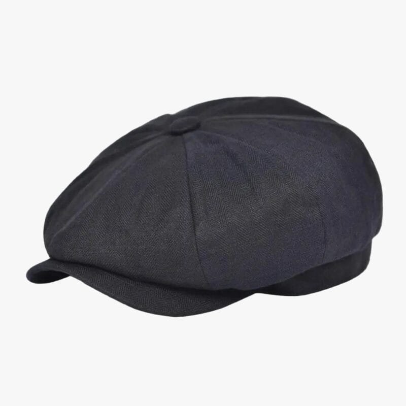 Casquette Gavroche Lin Herringbone