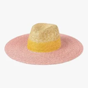 Chapeau Bicolore Paille Femme