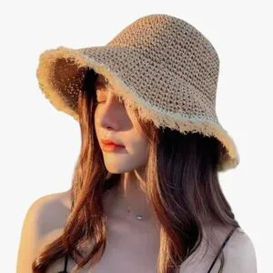 Chapeau Bob En Paille Femme