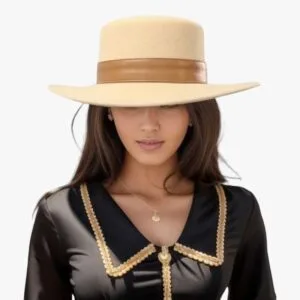 Chapeau Canotier En Feutre