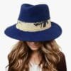Chapeau Fedora Bleu