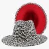 Chapeau Fedora En Léopard
