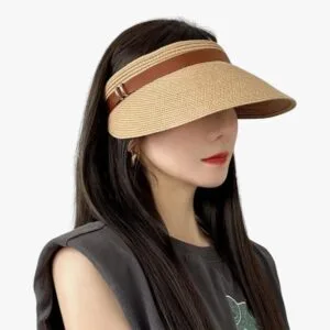 Chapeau En Paille Avec Visiere