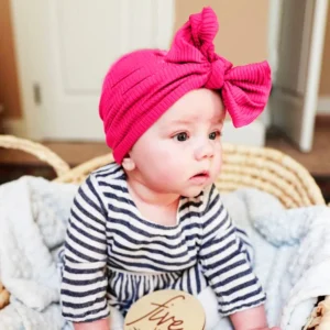 Bonnet Turban Bébé Avec Noeud