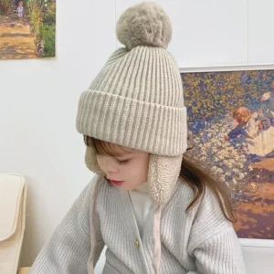 Bonnet Pompon Enfant Avec Oreillettes