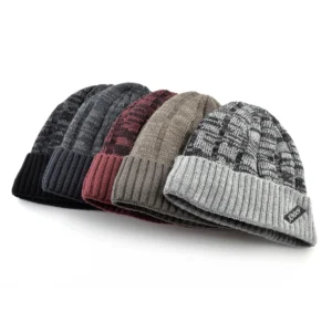 Bonnet Tricoté Épais Homme Outdoor