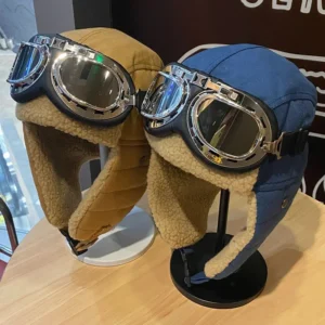 Chapka Avec Lunettes D'aviateur