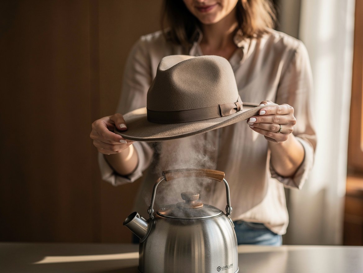 Comment agrandir un chapeau en feutre ou en laine : la méthode vapeur