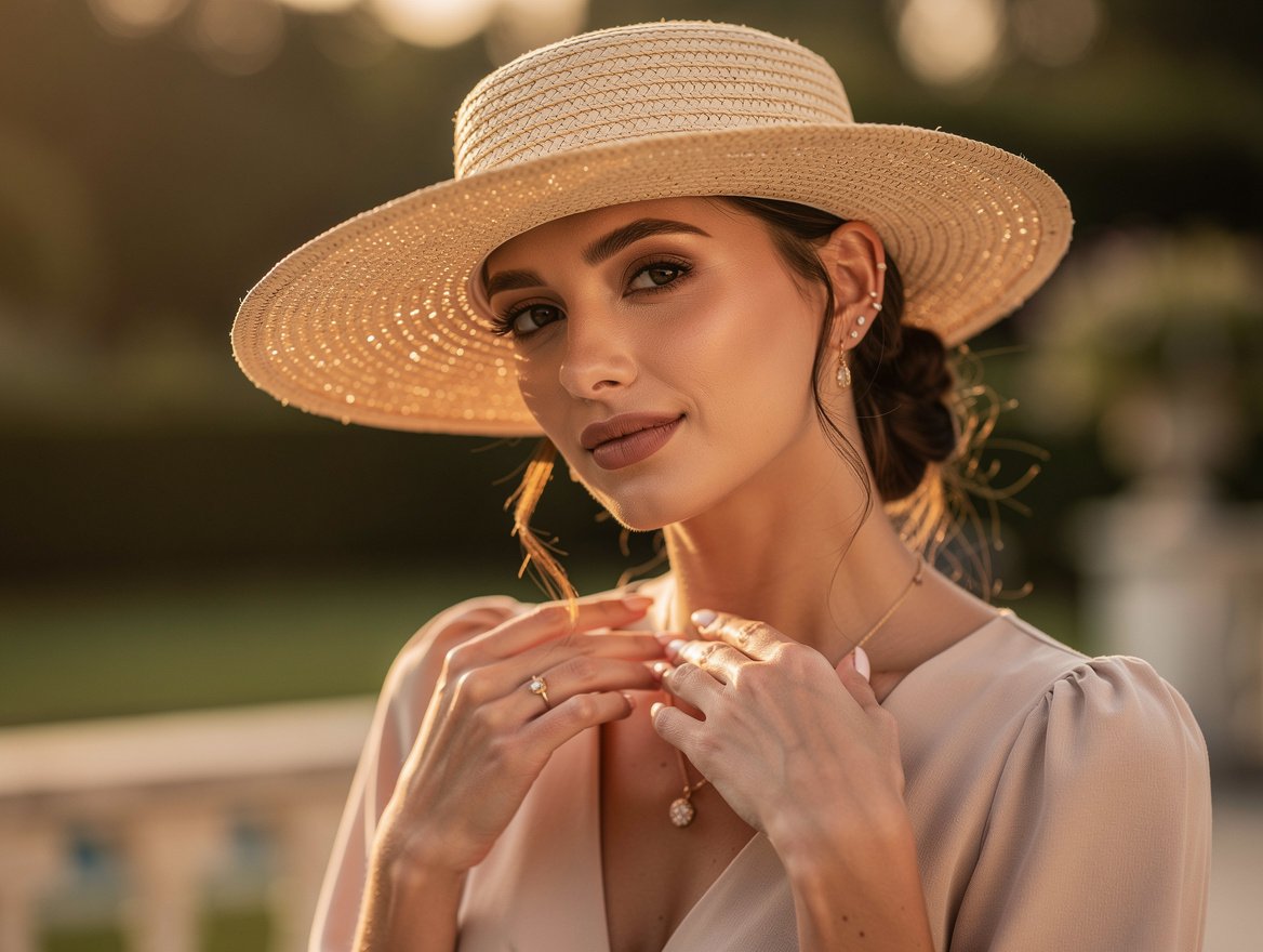 Comment Porter Un Chapeau De Paille Femme Chapeau De Paille Femme Chic Du Mariage