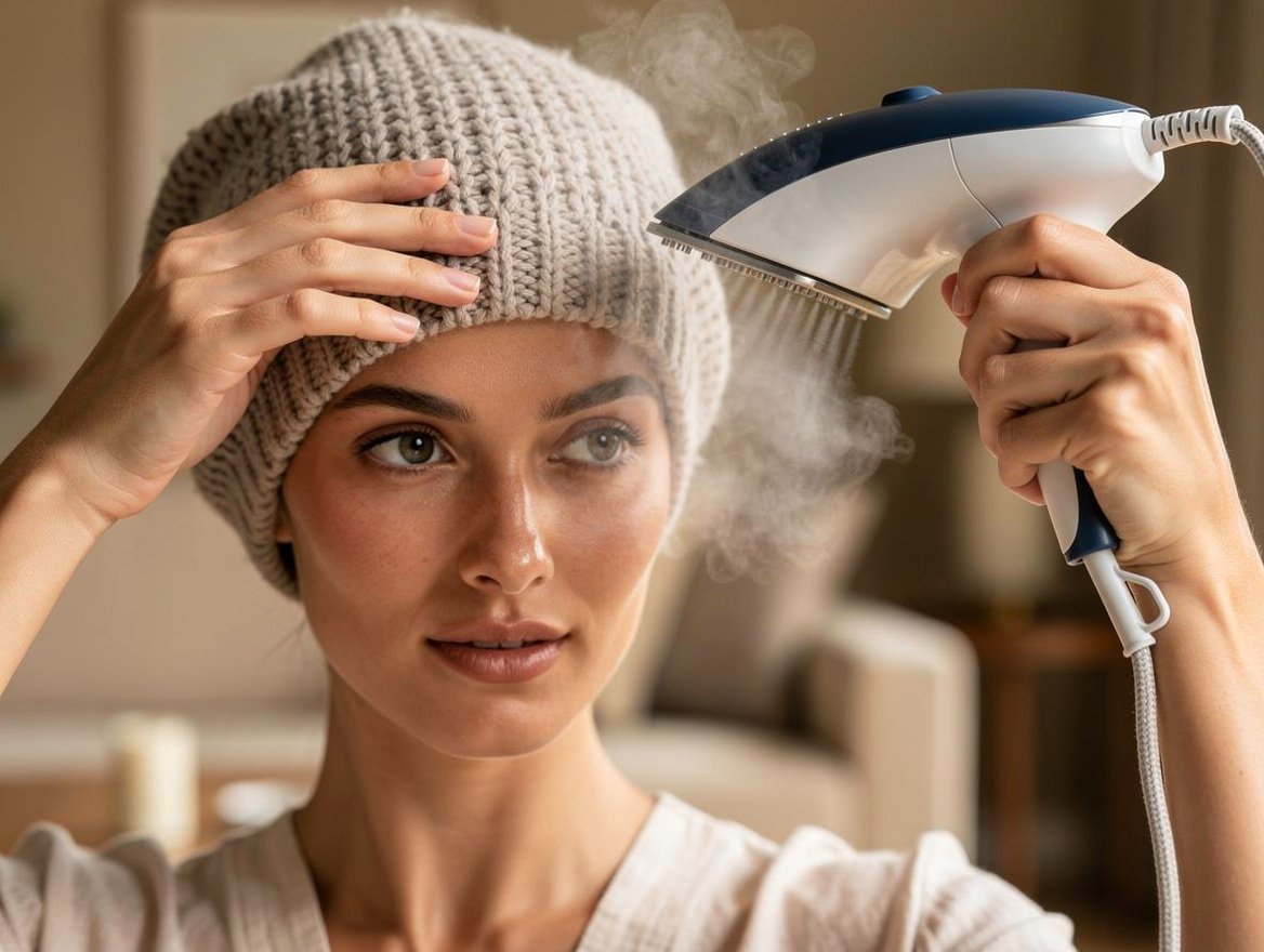 La technique du fer à vapeur pour resserrer un bonnet délicatement – comment retrecir un bonnet