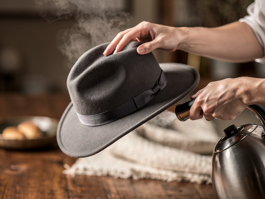 Comment reformer un chapeau en feutre avec de la vapeur